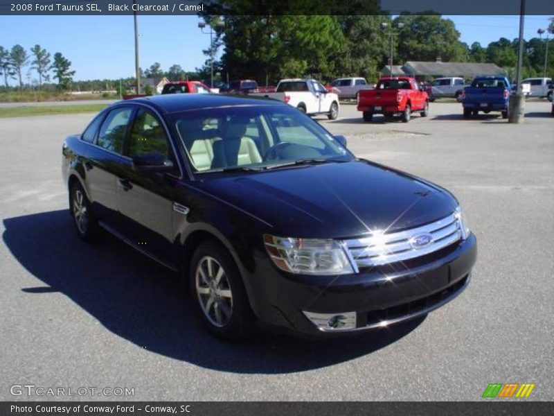 Black Clearcoat / Camel 2008 Ford Taurus SEL