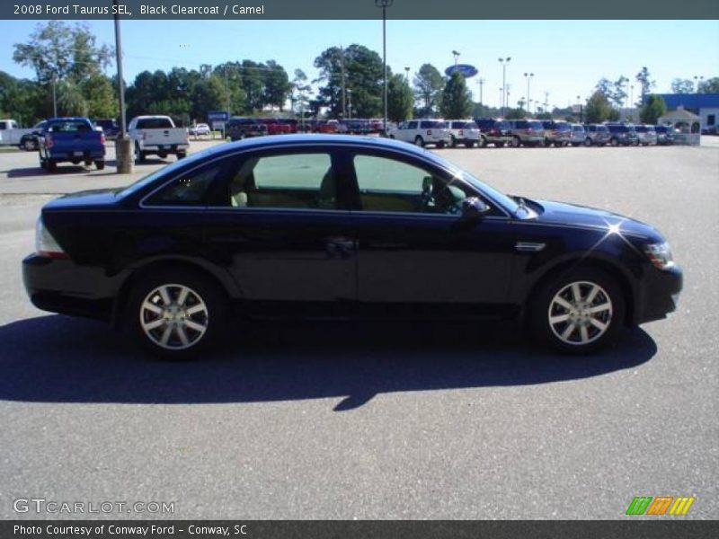 Black Clearcoat / Camel 2008 Ford Taurus SEL