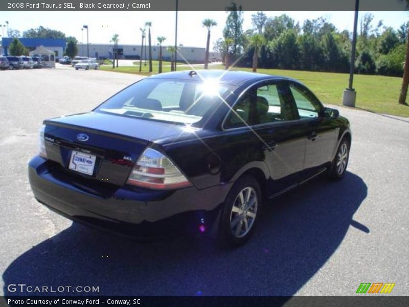Black Clearcoat / Camel 2008 Ford Taurus SEL