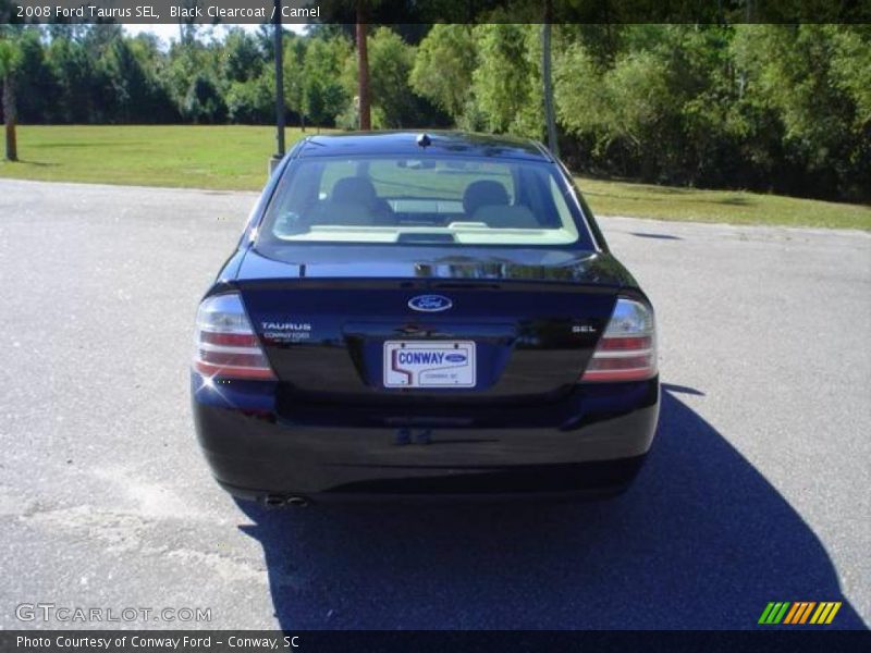 Black Clearcoat / Camel 2008 Ford Taurus SEL
