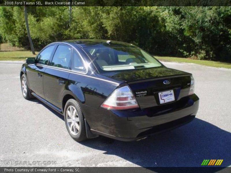 Black Clearcoat / Camel 2008 Ford Taurus SEL