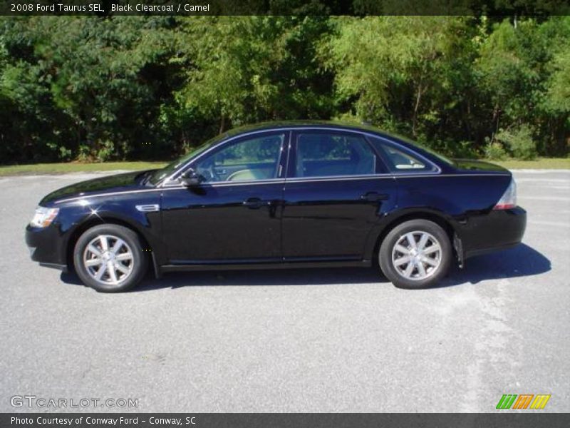 Black Clearcoat / Camel 2008 Ford Taurus SEL