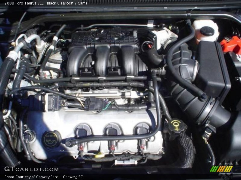 Black Clearcoat / Camel 2008 Ford Taurus SEL