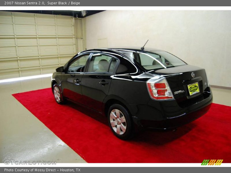 Super Black / Beige 2007 Nissan Sentra 2.0