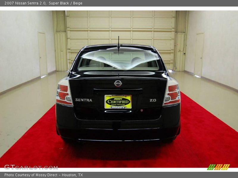 Super Black / Beige 2007 Nissan Sentra 2.0