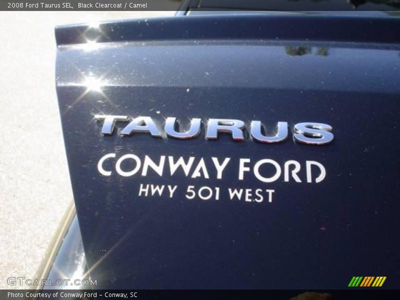 Black Clearcoat / Camel 2008 Ford Taurus SEL