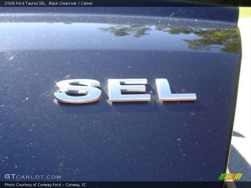 Black Clearcoat / Camel 2008 Ford Taurus SEL
