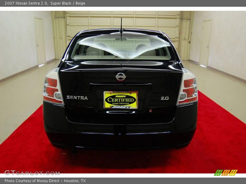 Super Black / Beige 2007 Nissan Sentra 2.0