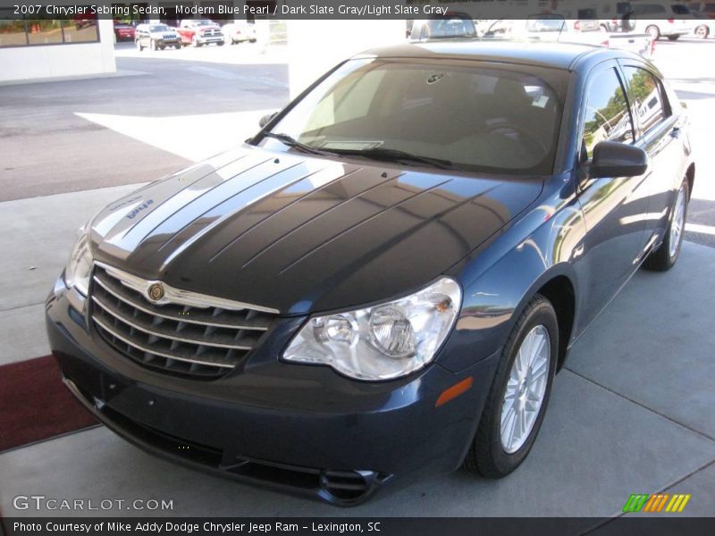 Modern Blue Pearl / Dark Slate Gray/Light Slate Gray 2007 Chrysler Sebring Sedan
