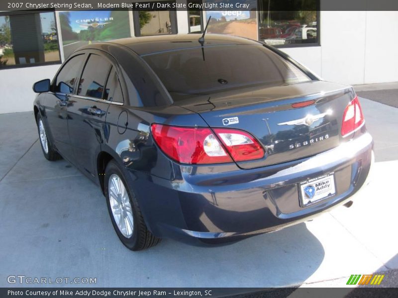 Modern Blue Pearl / Dark Slate Gray/Light Slate Gray 2007 Chrysler Sebring Sedan