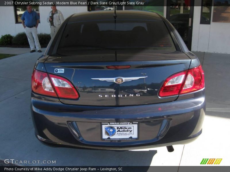 Modern Blue Pearl / Dark Slate Gray/Light Slate Gray 2007 Chrysler Sebring Sedan
