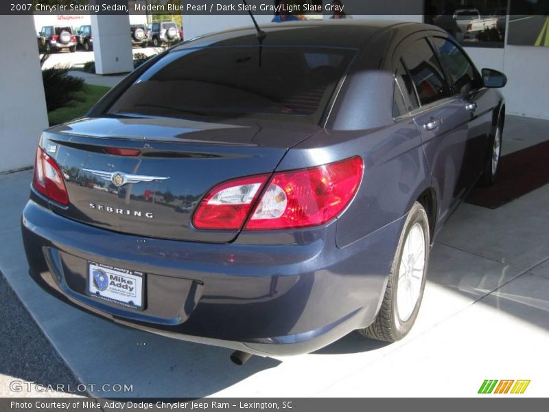 Modern Blue Pearl / Dark Slate Gray/Light Slate Gray 2007 Chrysler Sebring Sedan