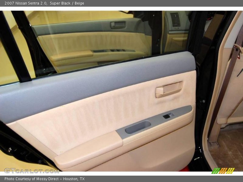 Super Black / Beige 2007 Nissan Sentra 2.0