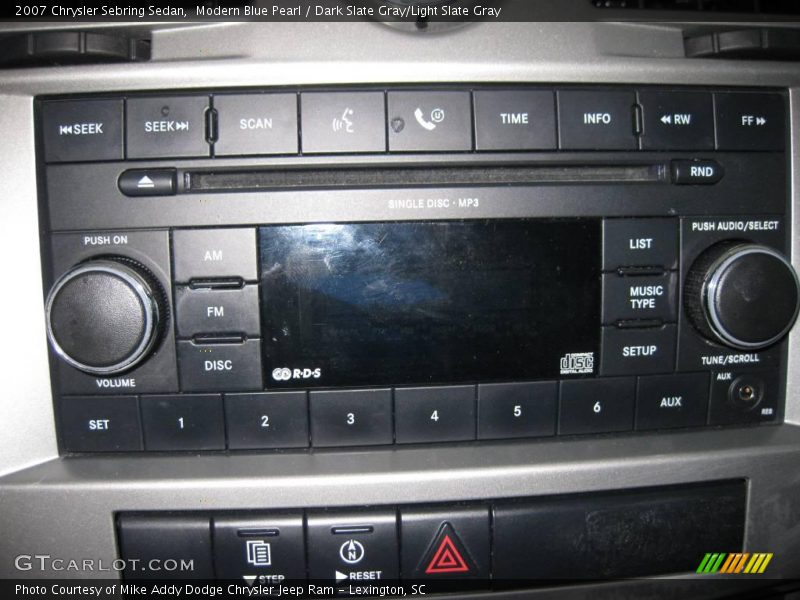 Modern Blue Pearl / Dark Slate Gray/Light Slate Gray 2007 Chrysler Sebring Sedan