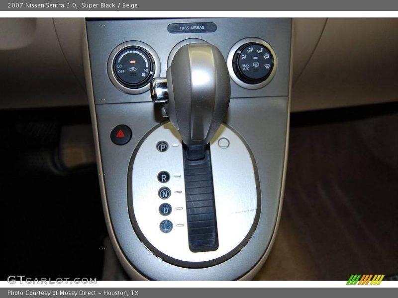 Super Black / Beige 2007 Nissan Sentra 2.0