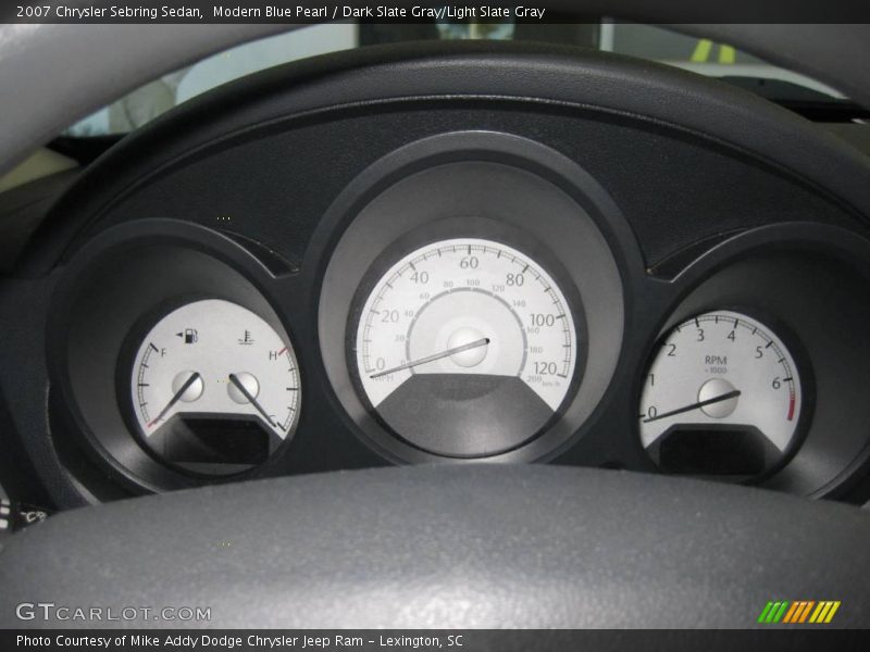 Modern Blue Pearl / Dark Slate Gray/Light Slate Gray 2007 Chrysler Sebring Sedan