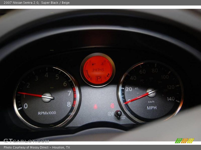 Super Black / Beige 2007 Nissan Sentra 2.0