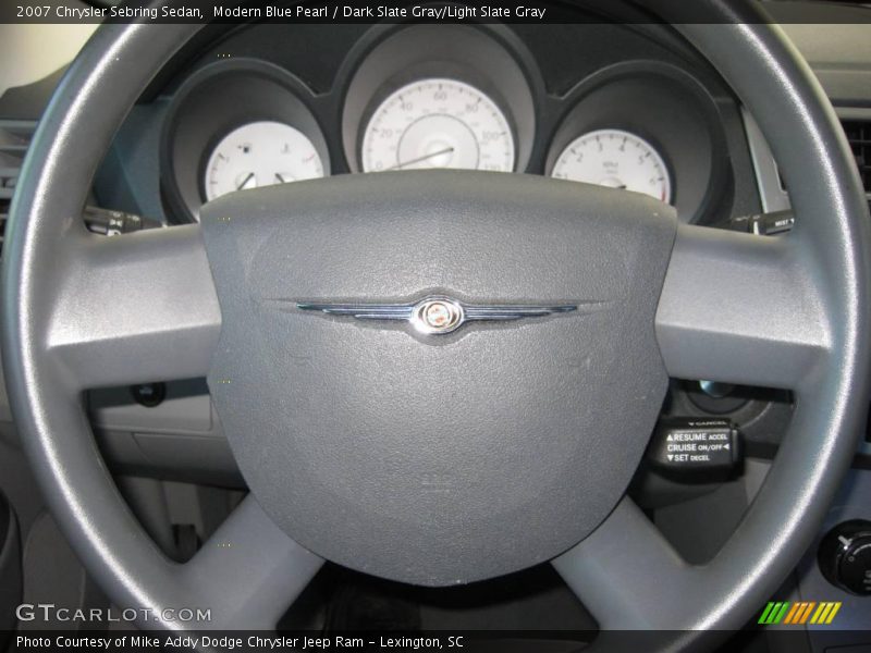 Modern Blue Pearl / Dark Slate Gray/Light Slate Gray 2007 Chrysler Sebring Sedan