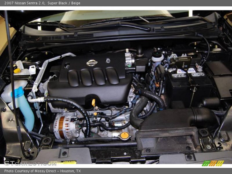 Super Black / Beige 2007 Nissan Sentra 2.0