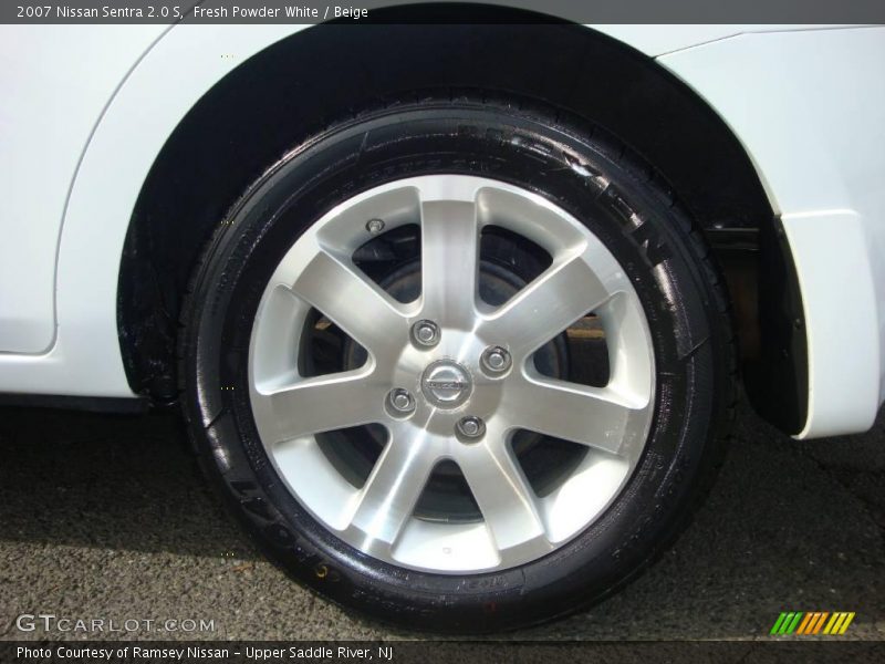 Fresh Powder White / Beige 2007 Nissan Sentra 2.0 S
