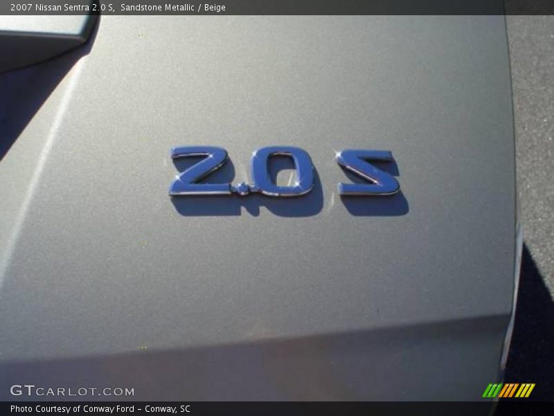 Sandstone Metallic / Beige 2007 Nissan Sentra 2.0 S
