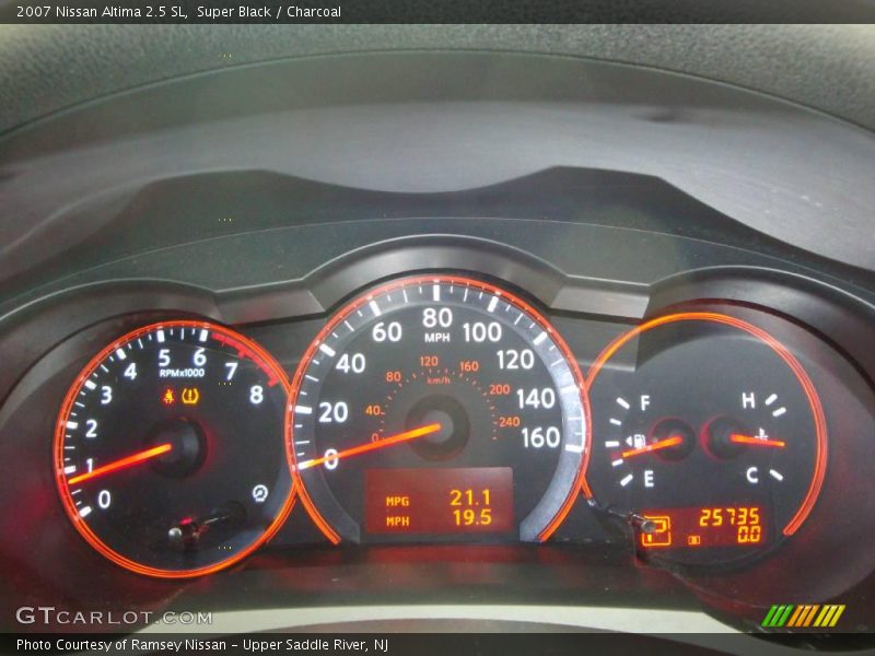 Super Black / Charcoal 2007 Nissan Altima 2.5 SL