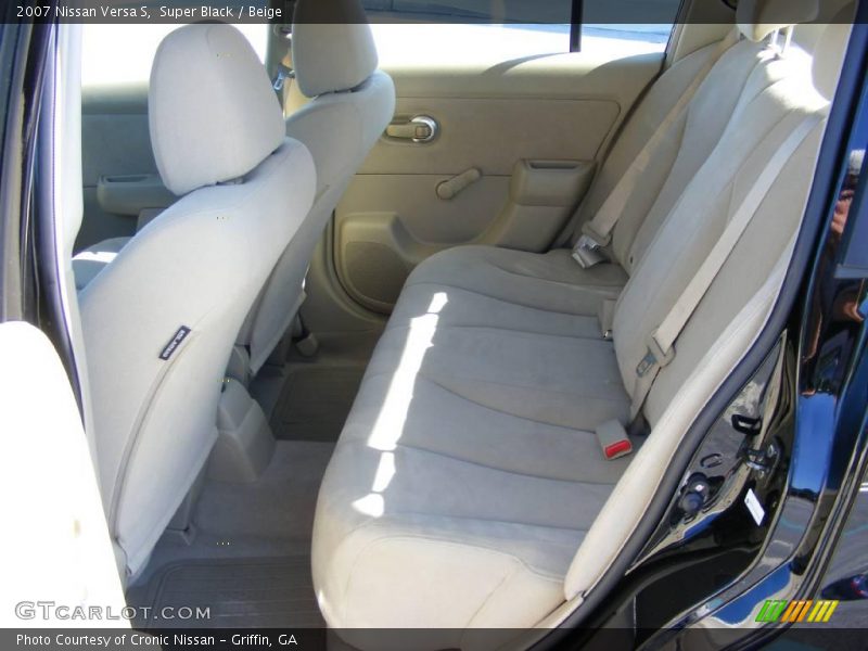 Super Black / Beige 2007 Nissan Versa S