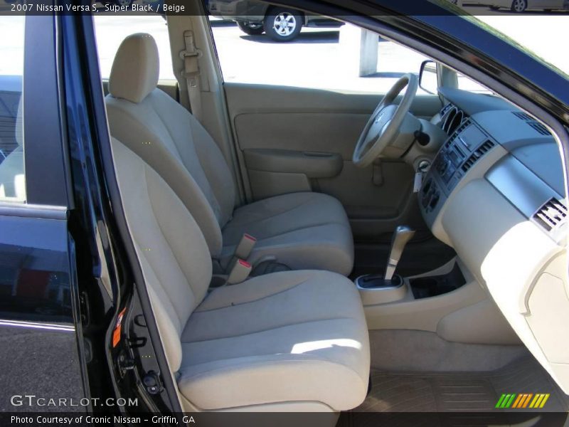 Super Black / Beige 2007 Nissan Versa S