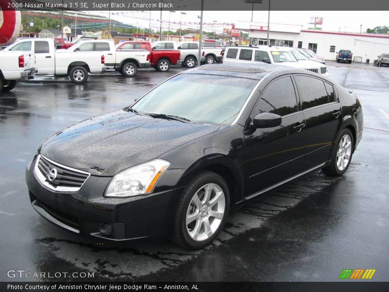 Super Black / Charcoal Black 2008 Nissan Maxima 3.5 SE