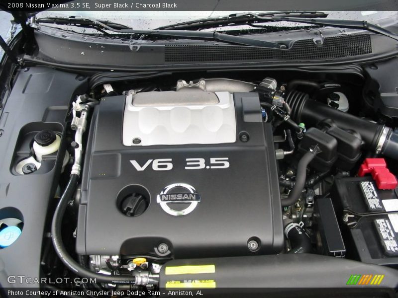 Super Black / Charcoal Black 2008 Nissan Maxima 3.5 SE