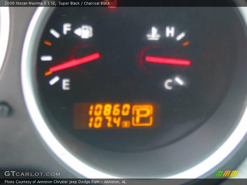 Super Black / Charcoal Black 2008 Nissan Maxima 3.5 SE