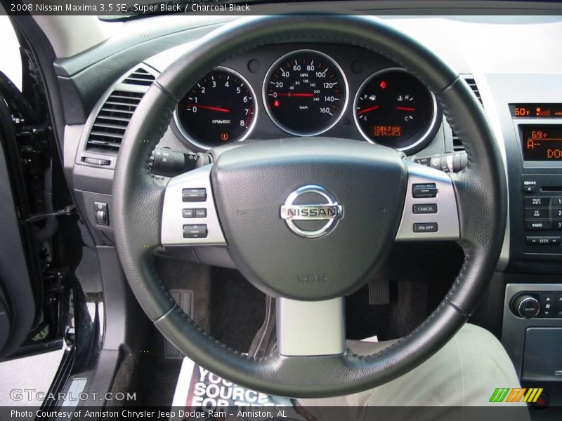 Super Black / Charcoal Black 2008 Nissan Maxima 3.5 SE