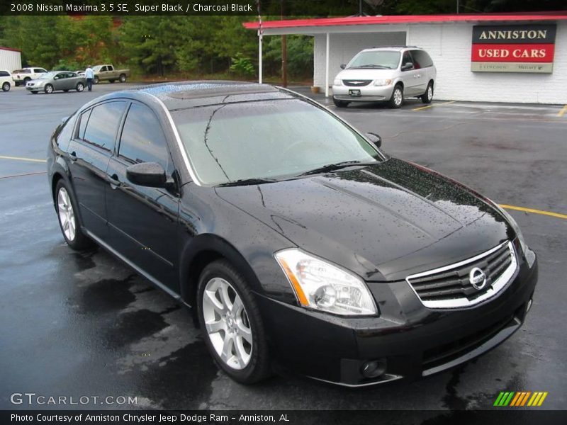 Super Black / Charcoal Black 2008 Nissan Maxima 3.5 SE