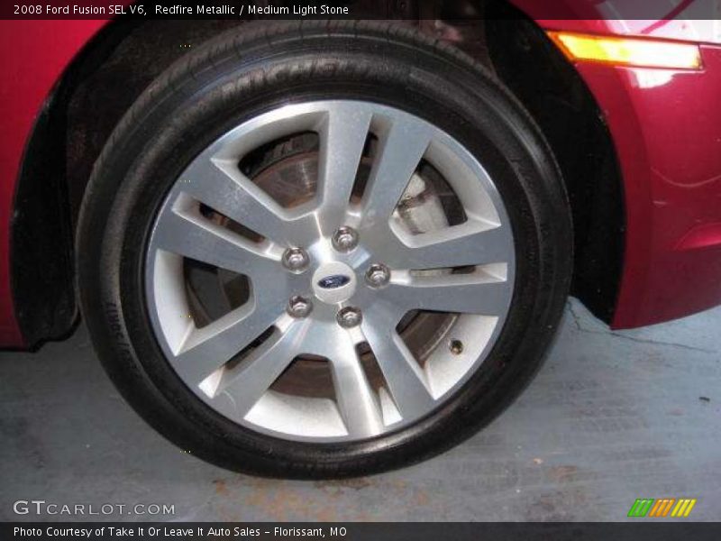 Redfire Metallic / Medium Light Stone 2008 Ford Fusion SEL V6