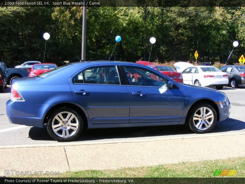 Sport Blue Metallic / Camel 2009 Ford Fusion SEL V6