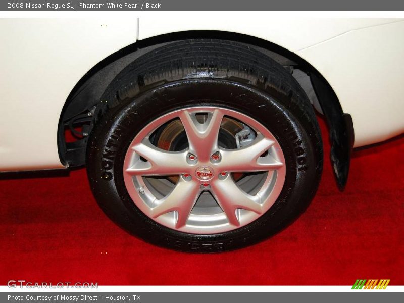 Phantom White Pearl / Black 2008 Nissan Rogue SL