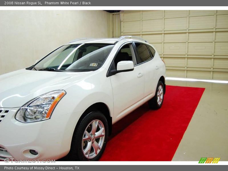 Phantom White Pearl / Black 2008 Nissan Rogue SL