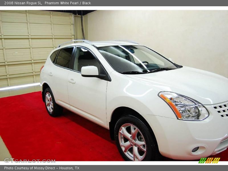 Phantom White Pearl / Black 2008 Nissan Rogue SL
