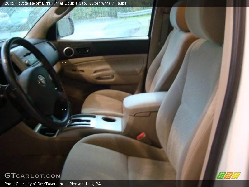 Super White / Taupe 2005 Toyota Tacoma PreRunner Double Cab