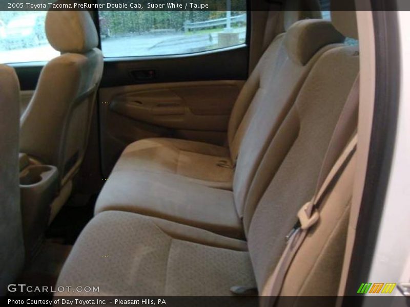 Super White / Taupe 2005 Toyota Tacoma PreRunner Double Cab