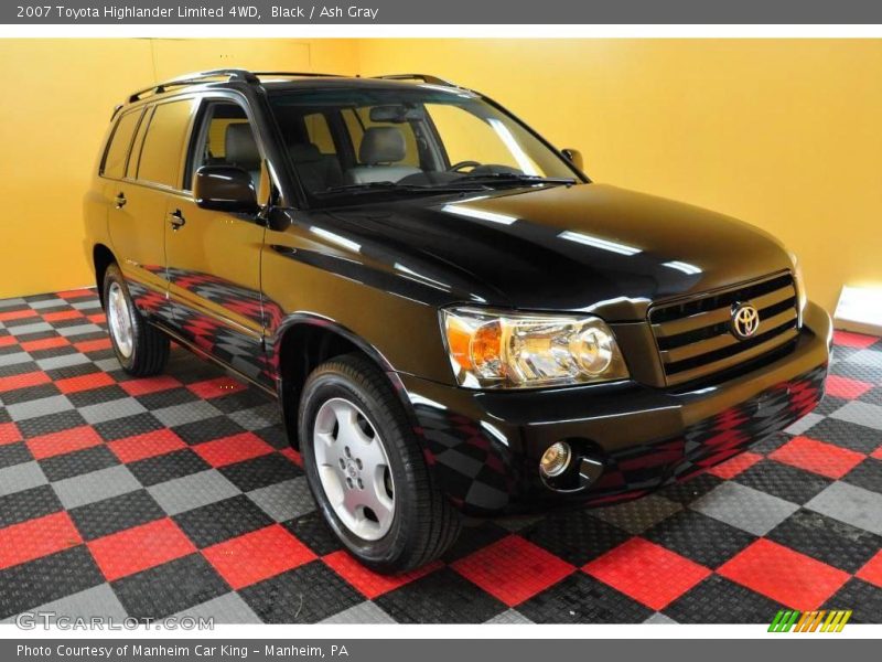 Black / Ash Gray 2007 Toyota Highlander Limited 4WD