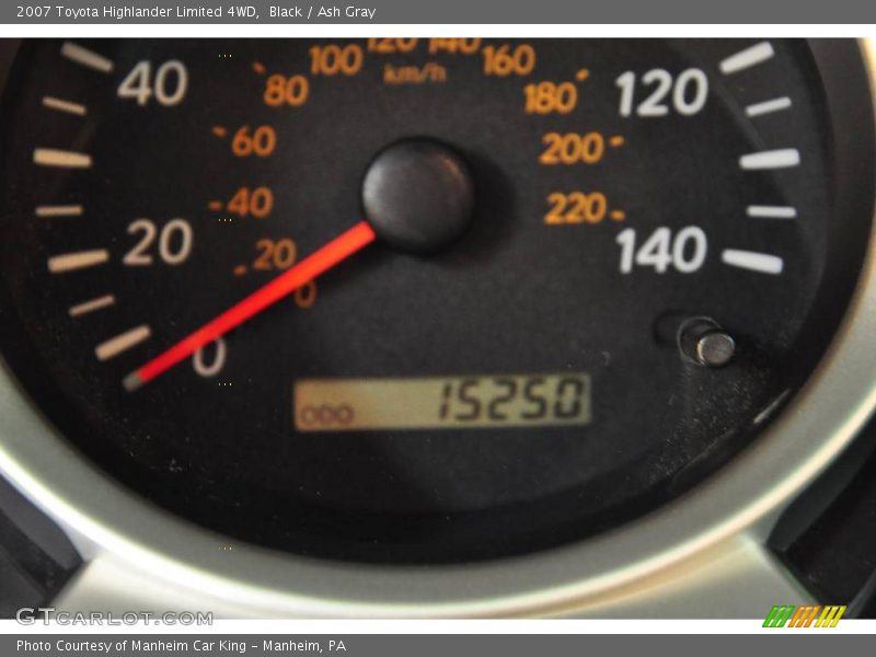 Black / Ash Gray 2007 Toyota Highlander Limited 4WD