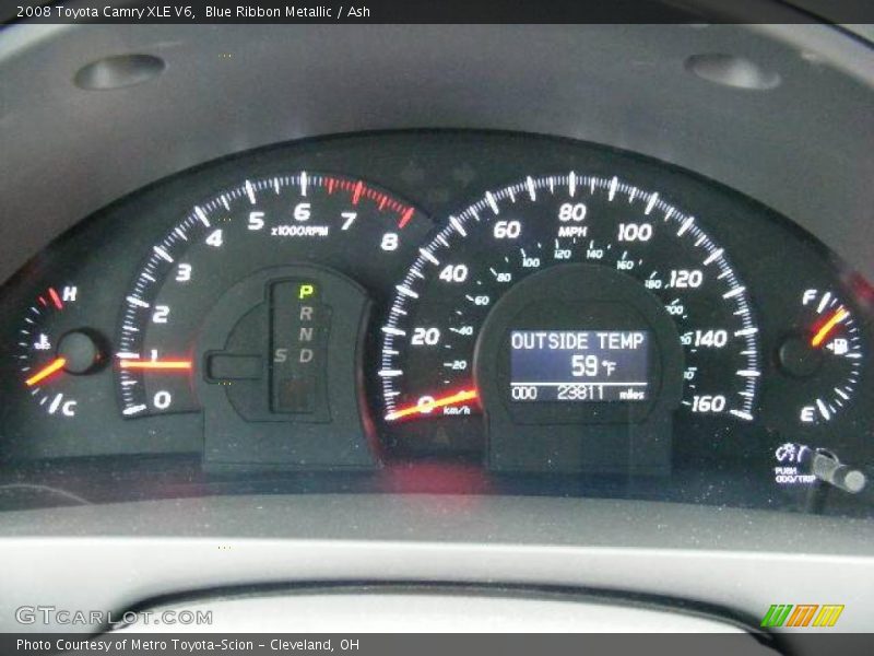 Blue Ribbon Metallic / Ash 2008 Toyota Camry XLE V6