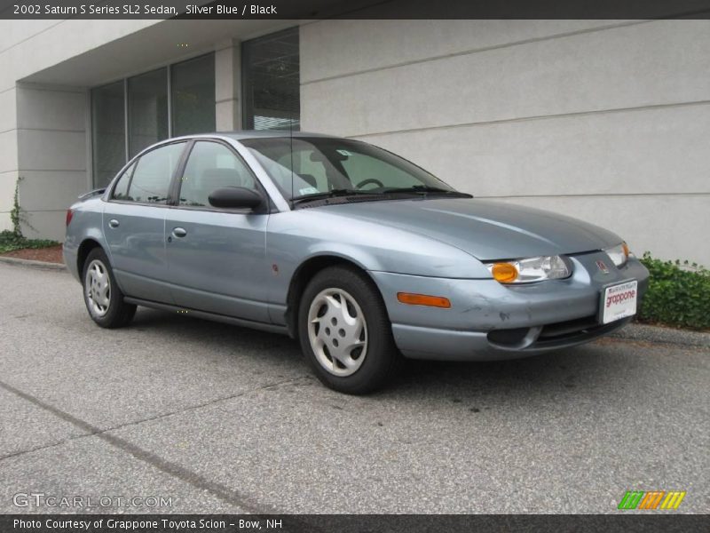 Silver Blue / Black 2002 Saturn S Series SL2 Sedan