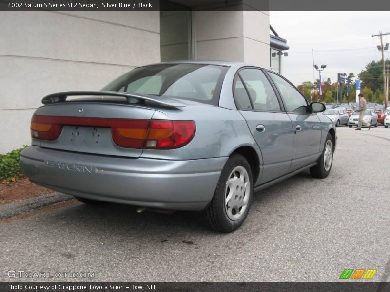 Silver Blue / Black 2002 Saturn S Series SL2 Sedan