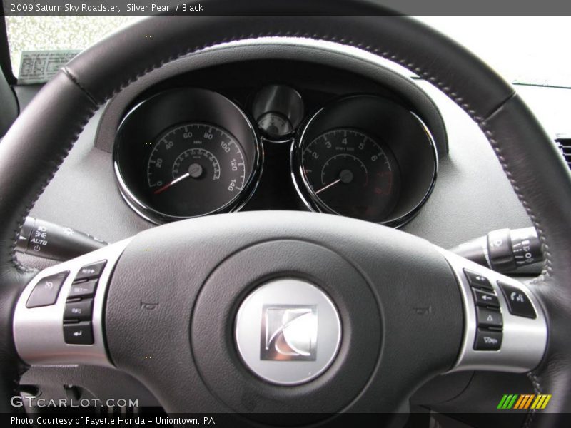 Silver Pearl / Black 2009 Saturn Sky Roadster