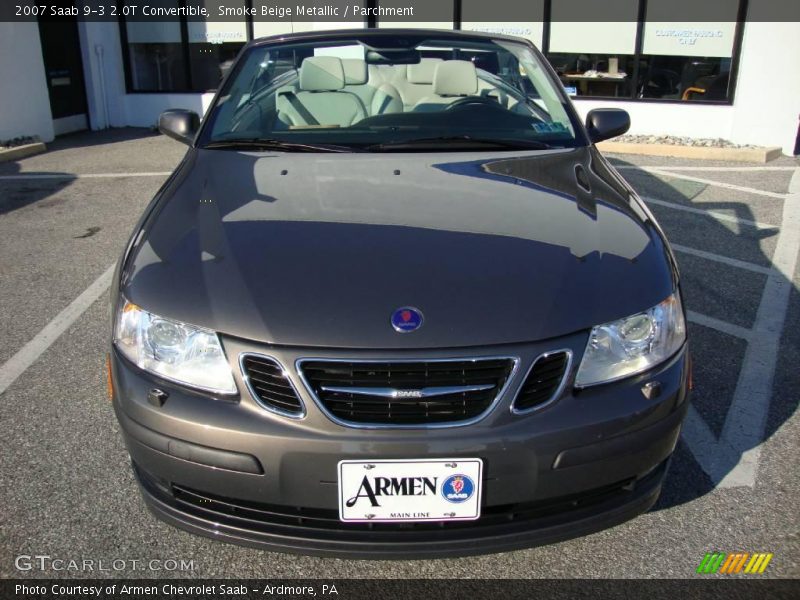 Smoke Beige Metallic / Parchment 2007 Saab 9-3 2.0T Convertible