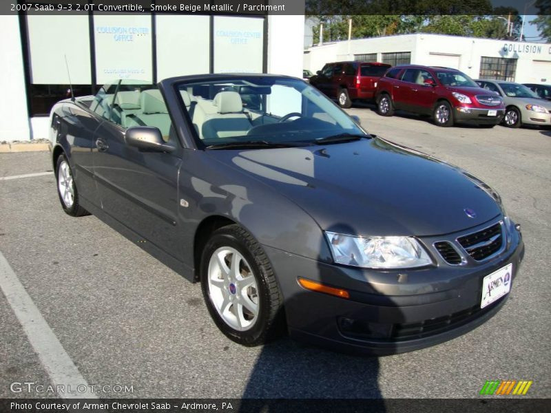 Smoke Beige Metallic / Parchment 2007 Saab 9-3 2.0T Convertible