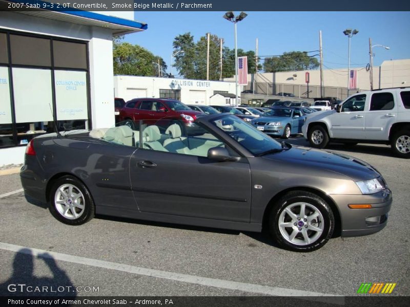 Smoke Beige Metallic / Parchment 2007 Saab 9-3 2.0T Convertible