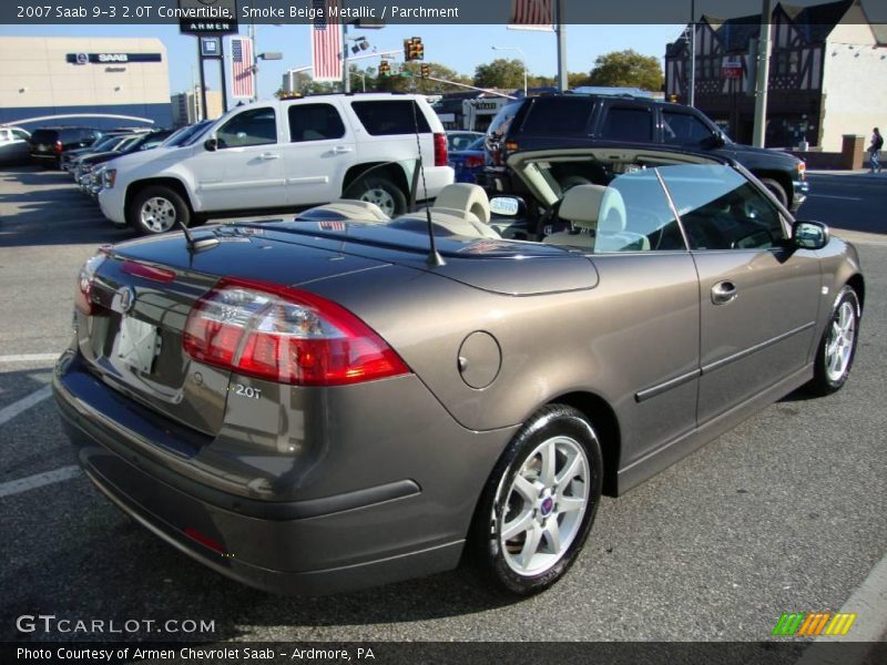 Smoke Beige Metallic / Parchment 2007 Saab 9-3 2.0T Convertible